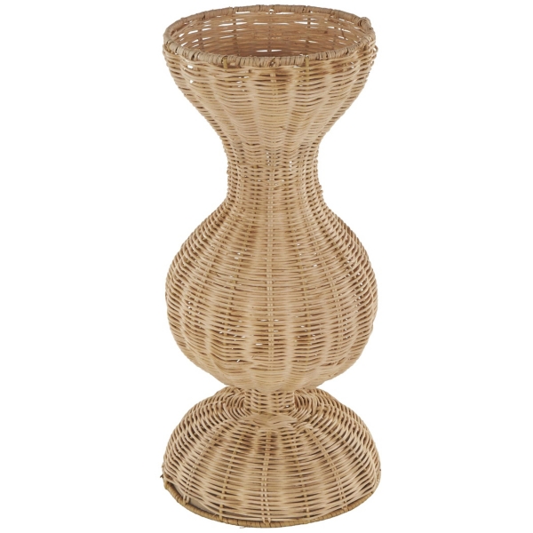 Natural Rattan Hourglass Vase