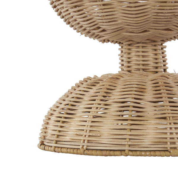 Natural Rattan Hourglass Vase