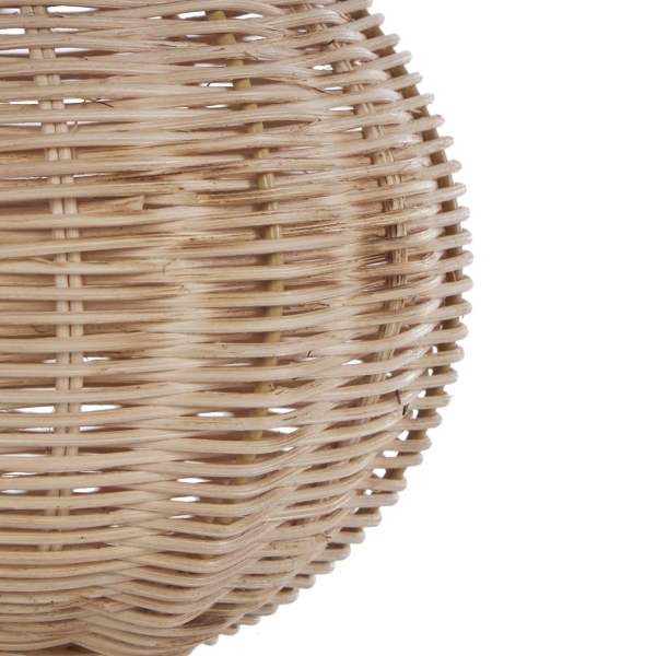 Natural Rattan Hourglass Vase