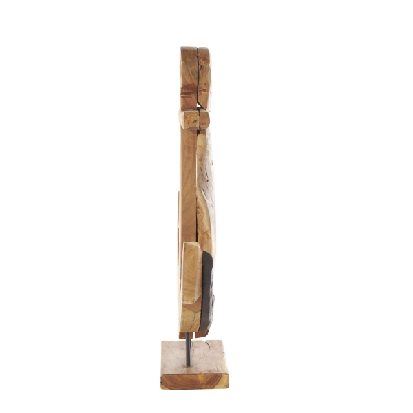 Live Edge Teak Wood Anchor Statue