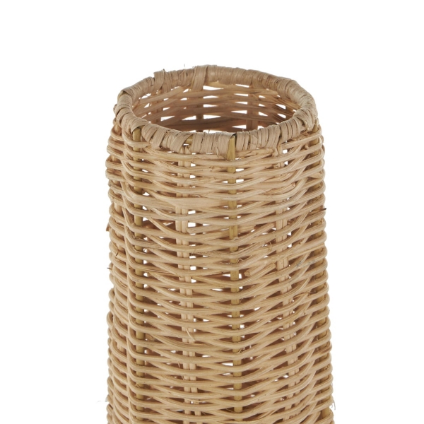 Natural Rattan Hourglass Vase