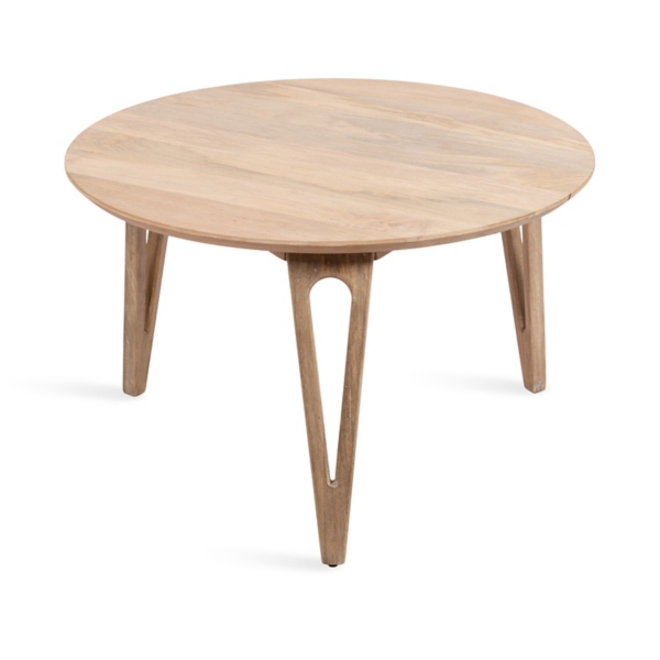 Natural Mango Wood Round Kershaw Coffee Table