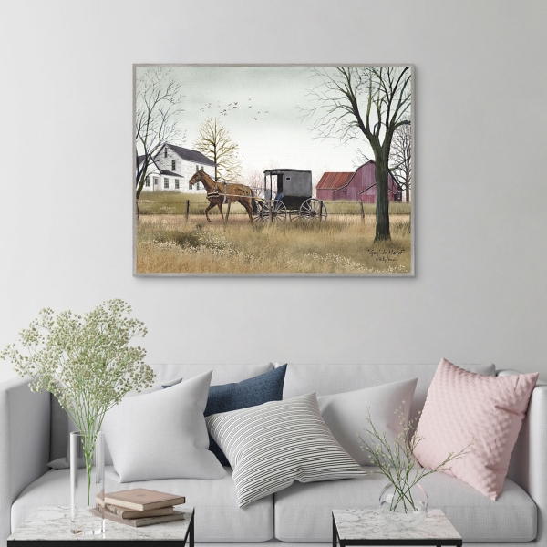 Goin To Market Framed Canvas Art Print
