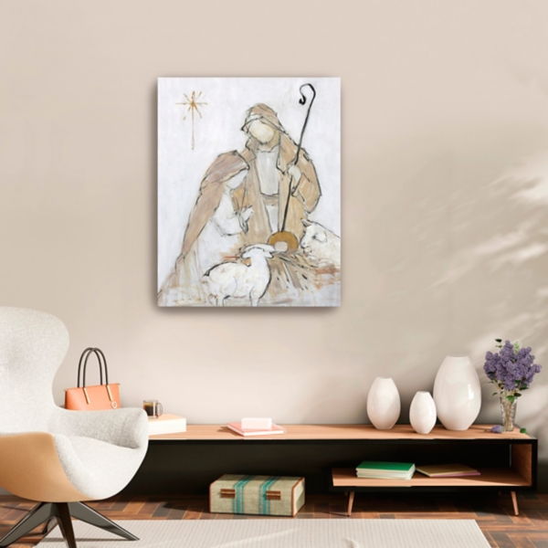 Holy Night Family Canvas Art Print