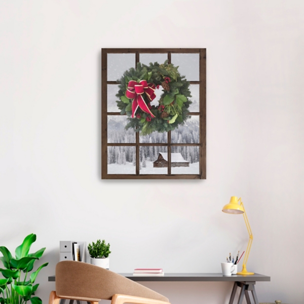 Winter Window Canvas Art Print