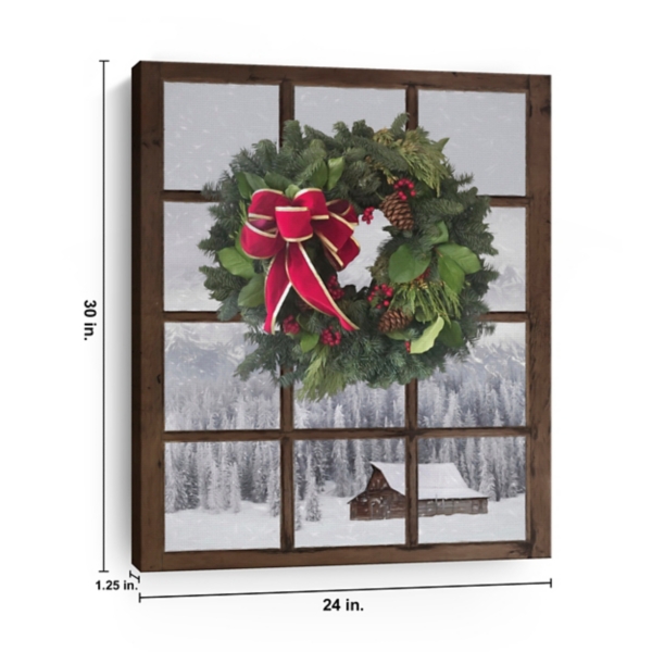 Winter Window Canvas Art Print
