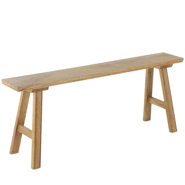 Natural Wood Narrow Rustic Bench Kirklands Home