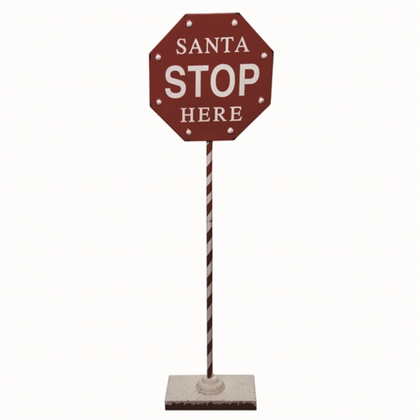 Santa stop here sign sales
