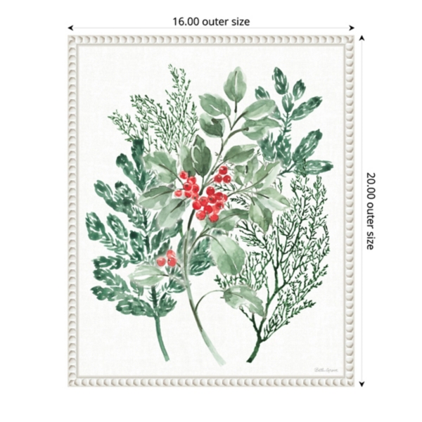 Classic Holly Framed Canvas Art Print
