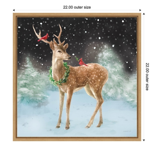 Woodland Celebration Framed Canvas Art Print