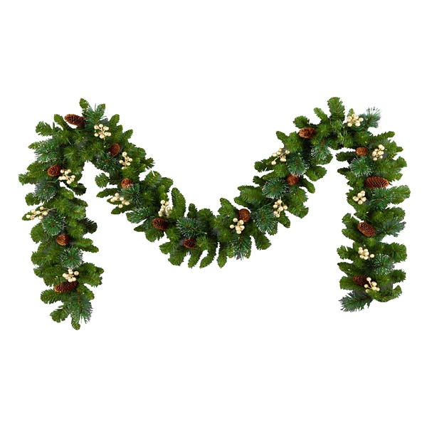 Pre-Lit Crestwood Gold Spruce Christmas Garland