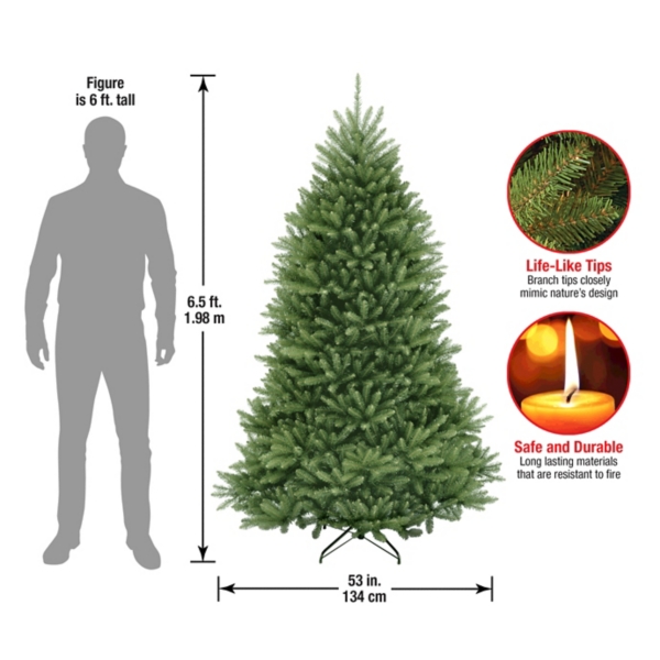 ft. Dunhill Fir Hinged Christmas Tree