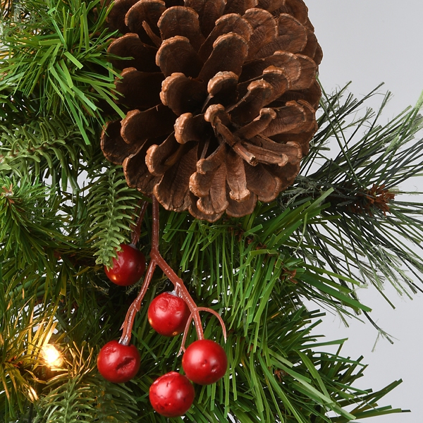 Pre-Lit Colonial Fir Christmas Garland