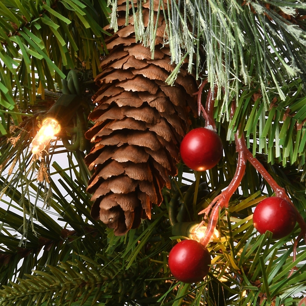 Pre-Lit Colonial Fir Christmas Garland