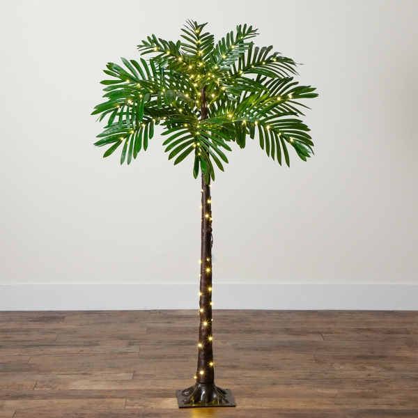 Pre-Lit Warm LED Palm Tree