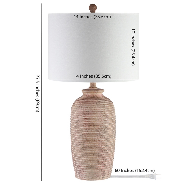 Tan Textured Kensin Table Lamp