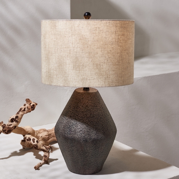 Brown Angled Gourd Ersta Table Lamp