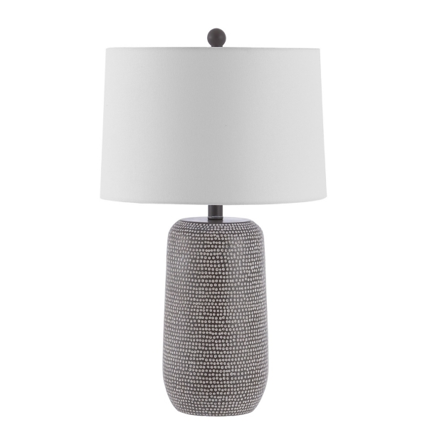 Gray & White Dots Celvin Table Lamp