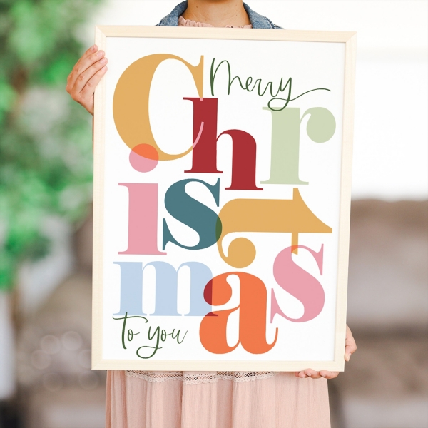 Merry Christmas to You Wall Plaque