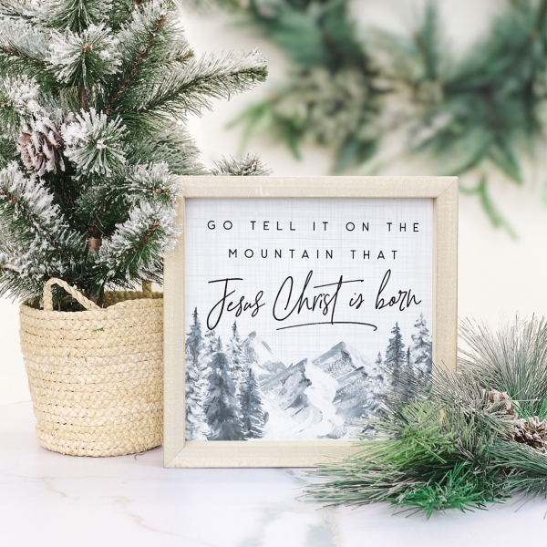 Go Tell It On The Mountain Wall Plaque