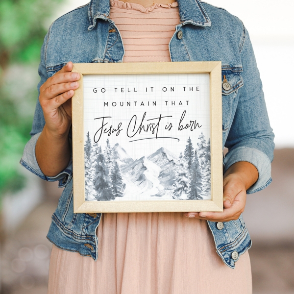 Go Tell It On The Mountain Wall Plaque