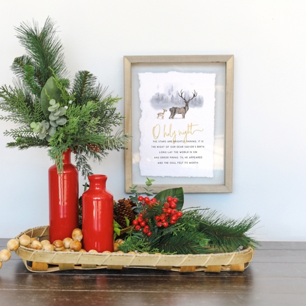 Oh Holy Night Framed Wall Plaque