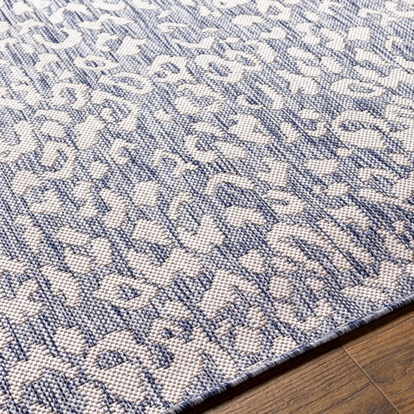 Blue Amur Outdoor Rug, 5x7