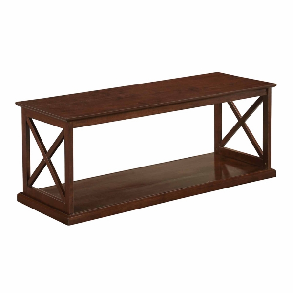 Brown Wood Double X Sides Coffee Table | Kirklands Home