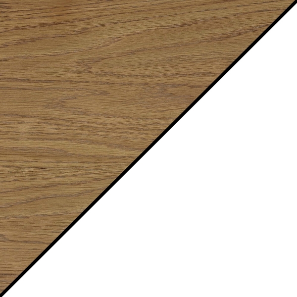 Wood & White Two-Tone Charging Open Accent Table