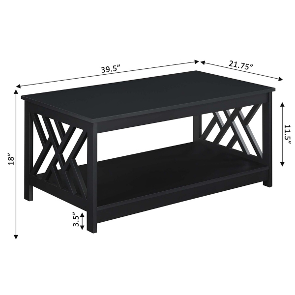 Cut-Out Sides Coffee Table