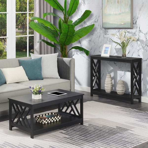 Cut-Out Sides Coffee Table