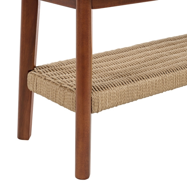Calais Natural Rubber Wood Bench