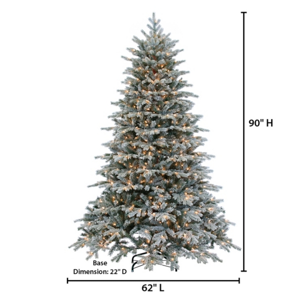 7.5 ft. Pre-Lit Natural Cut Spruce Christmas Tree