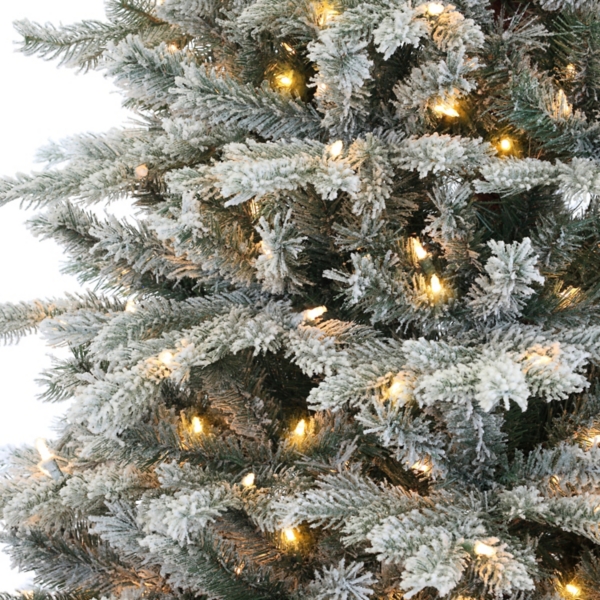 7.5 ft. Pre-Lit Natural Cut Spruce Christmas Tree