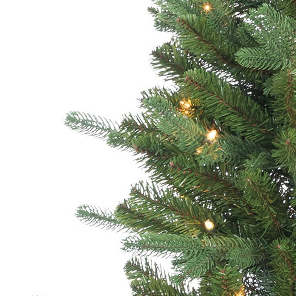 6.5 ft. Pre-Lit Narrow Dover Pine Christmas Tree
