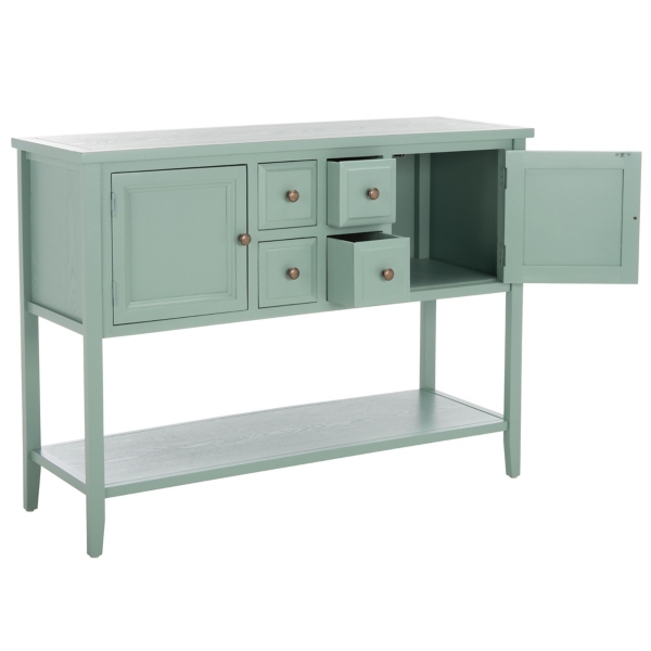 Seafoam Green 4-Drawer Charlotte Sideboard