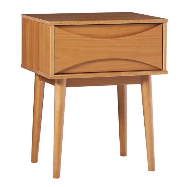 Caramel Wood MidCentury Modern Nightstand Kirklands Home