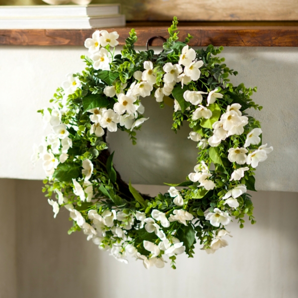 Dogwood and Greenery Wreath