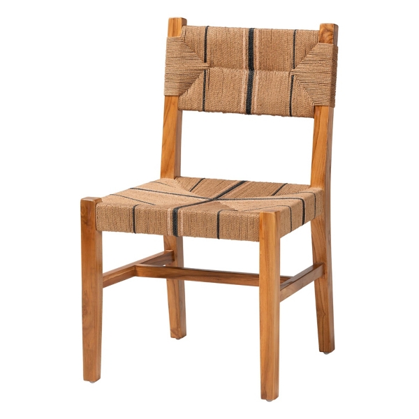 Natural Wood Woven Prita Dining Chair