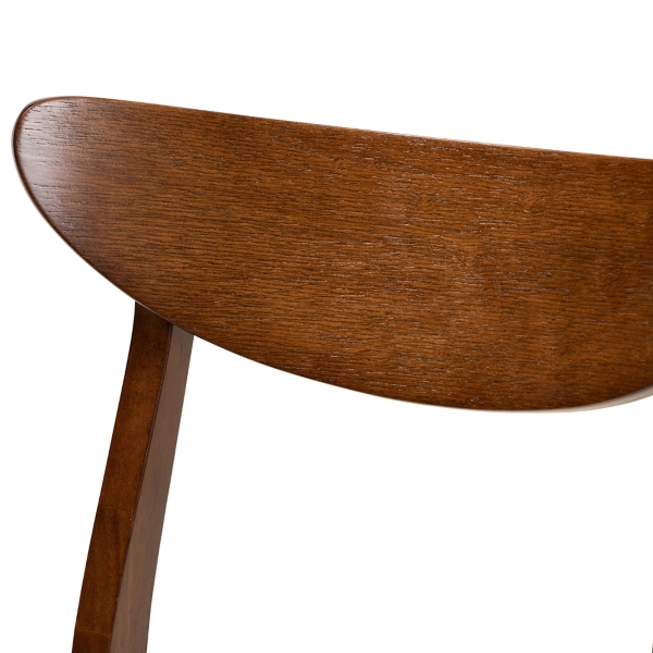 Walnut Orion 5-pc. Dining Chair and Table Set