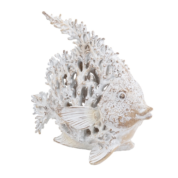 White Coral Angelfish Figurine
