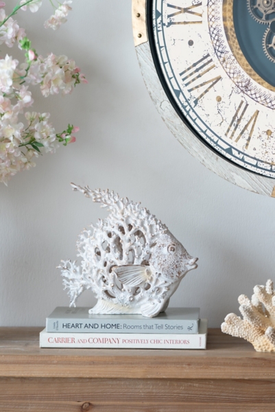 White Coral Angelfish Figurine