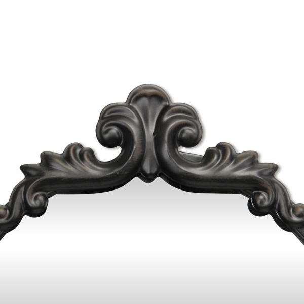 Everlaine Black Modern Victorian Leaner Mirror