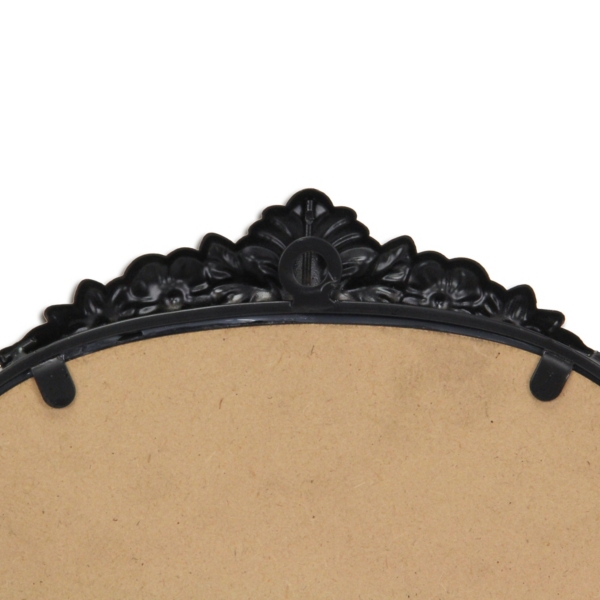 Everlaine Black Modern Victorian Wall Mirror