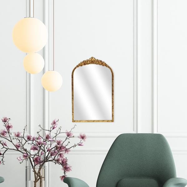 Everlaine Gold Modern Victorian Wall Mirror