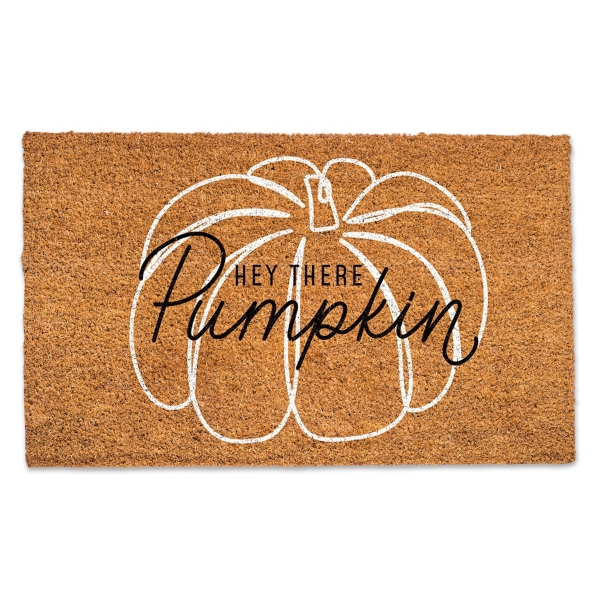 Hey There Pumpkin Outline Doormat