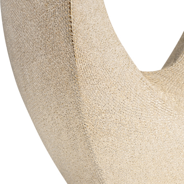 Champagne Gold Ceramic Art Deco Sculpture