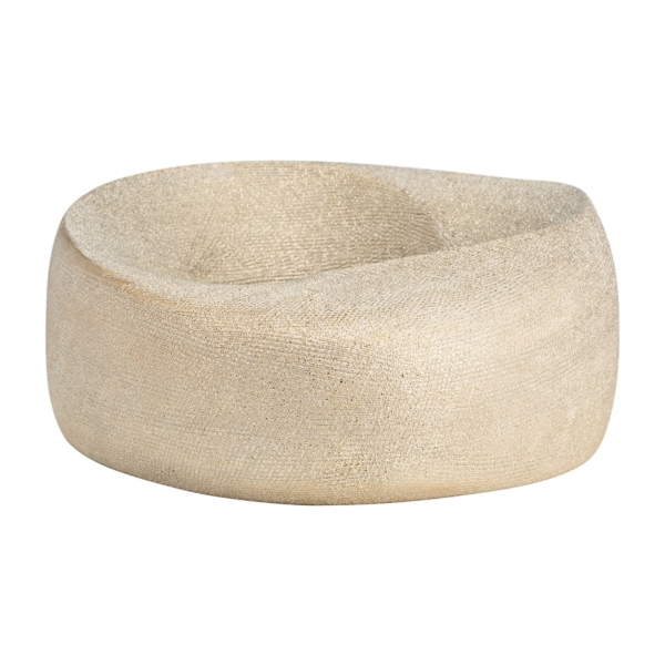 Champagne Gold Ceramic Art Deco Sculpture