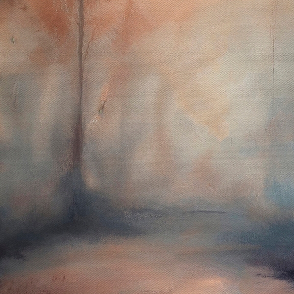 Twilight Rust Framed Canvas Art Print