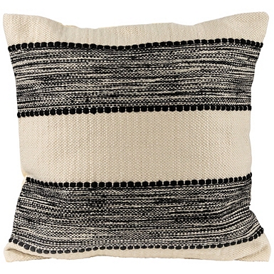Cream Woven Outdoor Accent Pillow